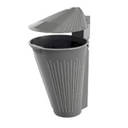 Corbeille en polyéthylène haute densité - Traitée anti UV et anti graffiti - HELICE - Capacité 55 L_3