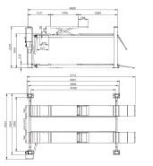 Équipement de levage pour véhicules avec empattement important