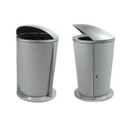 Portée Austin - Poubelle publique Landscape - Corps conique avec couvercle dôme et ouverture supérieure_4