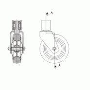 Chariot monobloc de préparation de commandes - 3 étagères réglables - escabeau pliant intégré_3