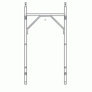 Échafaudage sécurisé avec certifications I.S.P.E.S.L. et autorisations ministérielles.