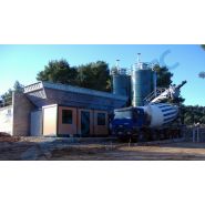 Centrale à béton mobile avec balance agrégats 13 m3