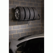 MOTTEZ - Support pneus mural B055P - Rangement 4 pneus neige ou été - Tube Ø 25mm - Charge max 4 pneus 255mm_3