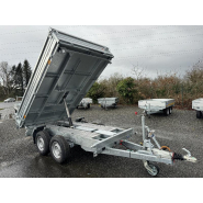 Remorque Benne Saris Acier HDS - 310 x 176 cm - PTAC 3500 Kg - Tri-benne - Pompe Électrique - Référence K3 310 176 3500 2 HDS E_3