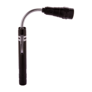 Lampe de poche extensible en aluminium - 3 LED, tête flexible et aimantée, longueur max 57 cm_3