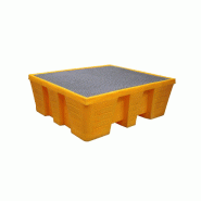 Bac de rétention 1000 litres plastique + caillebotis - Caillebotis acier galvanisé_3