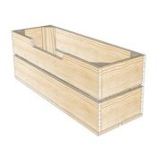 Bh2-pi54 - caisses en bois - SIMPLY A BOX - L18 x H20 x P54 cm - Bac de stockage incliné à 25°_3