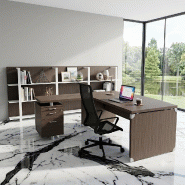 Bureau d'angle X time Stop avec retour - Quadrifoglio. - 200, 2 tiroirs, Eucalyptus 53_3