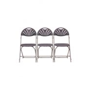 Erica - chaise pliante extérieur et empilable en plastique - gris/gris - Vif Furniture_3