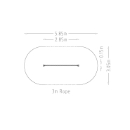 Parcours sportif pour enfants - Slackline 3m rope - Hags - réf 8098856_3