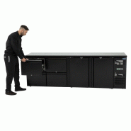 Arrière-bar Série U 2 portes et 4 tiroirs GL456 Polar_3