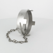 Bouchon sans verrou + chainette Ø 80 mm - Inox_3