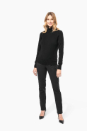 Pull Mérinos col roulé femme - 100% laine extra-fine peignée - Réf: PK913_3