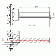 19x7.00-8 ATV Trailer Kit Journey P330 Road Legal Wheels Hub  Stub Axle  Hitch_3