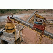 Équipement de concassage industriel avec moteur de 185kW