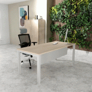 Bureau Professionnel Tempo Mobel Linea. - 160, Alu, Acacia clair, Oui_0