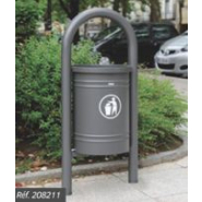 Corbeille SAINTONGE 40 litres personnalisable - 4 pommeaux décoratifs au choix - Ligne PROVINCE_3