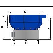 Tribofinition de polissage mécano-chimique et trovalisation - Vibrateurs cylindriques RV 220-SL - 280L - 1,7kW_3