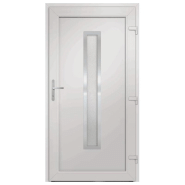 Vidaxl porte d'entrée anthracite 88x200 cm pvc 3187903_3