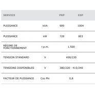 GMW-905 T5 50 Hz triphasé - Groupe électrogène industriel Genelec - 1004 kVA avec moteur MTU et alternateur MECC ALTE_3