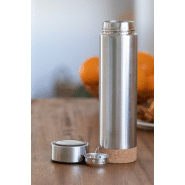 Thermos double paroi en inox - infuseur à thé intégré - dessous en liège - 450 ml_3