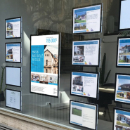 Porte-affiche magnétique conçu pour affiches double face