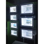 Porte-affiche LED Mega - 6000 lumens - Formats A4 et A3 - Gravure personnalisée_3