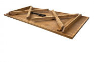 Table pliante en bois rustique - Pieds en croix - R'X_3