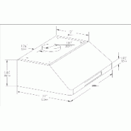 Hotte aspirante 1200 - Acier inoxydable 430 - 1530 m³/h - 5 filtres à lamelles - Référence 7227.0010_3