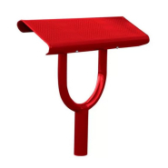 Assis-debout Oslo - Structure en tube acier Ø 76 mm - Assise en tôle d’acier galvanisée perforée - Longueur 900 mm_3