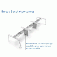 Bureau bench 6 personnes Pigreco - MARTEX. - 140, Anthracite_3