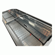 Congélateur bahut magasin avec vitres coulissantes de 2,50 mètres en couleur gris_3