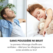 Panneau infrarouge lointain puissant - Wonderwall Air Art Smart - Zone d'efficacité jusqu'à 14m² - Design carte du monde_3