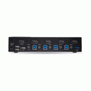 Switch KVM DisplayPort 4 Ports - 8K 60H/4K 144Hz, àÉcran Unique, DisplayPort 1.4, 2 Ports USB 3.0, 4x_3
