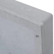 Vidaxl niche de douche gris mat 41x36x10 cm 151389_3