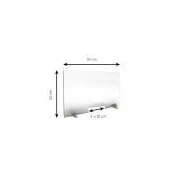 Séparateur de bureau/table transparent - Plexiglass rigide 4 mm H 55 x L 90 cm avec pieds métal - Réf : 490753_3
