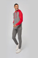 Veste molleton zippée à capuche bicolore unisexe - Molleton gratté - Réf: PA380 - Marque PROACT_3