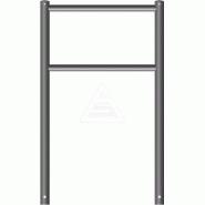 Arceau urbain 422_60B - Schake - acier Ø 60 x 2,5 mm avec tubes transversaux Ø 42 x 2,5 mm_3