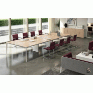 Grande table de réunion X5 - Officity - Blanc, Blanc, 480_3