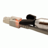 Cordon EasyLan DualBoot LED Cat.6 (Classe E) S/FTP, LSOH, gris, 0,5 m_3