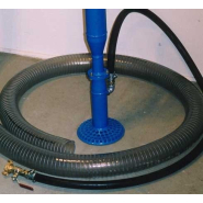 Pompe pneumatique livrée avec accessoires pour évacuation efficace