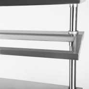 Table en inox avec étagères pour bacs gastro en 1m80_3