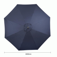 Parasol rond Bolero Seville 3m bleu marine_3