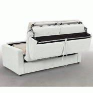 CANAPÉ CONVERTIBLE MIDNIGHT EXPRESS 160CM MATELAS 16CM POLYURÉTHANE BLANC_3