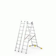 Échelle transformable Hobbylot - 3 plans - 3x8 échelons - hauteur maximale 5,20m_3
