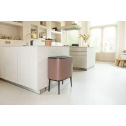Poubelle Brabantia Bo Touch Bin - 34 litres - Satin Taupe - 2 compartiments - Système soft-touch_3