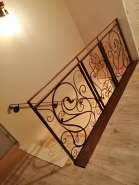 Garde-corps décoratif en acier découpé