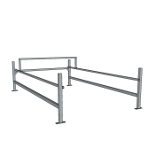 Parc à chariot sans toiture - Profondeur 4000mm x largeur 2330mm - PCM 60 - Le temple du mobilier_3