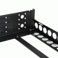 Rails fixes universels à  profondeur réglable pour rack de serveur 3U 19
