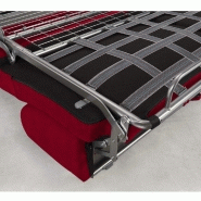 Canapé convertible Night Express - Couchage 140 cm - Matelas 14 cm polyuréthane - Rouge_3